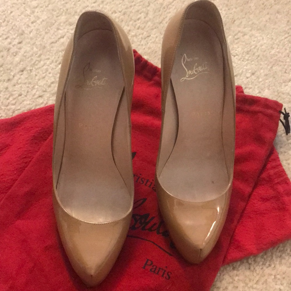 Authentic Christian Louboutin 39.5 Rolando 120mm.